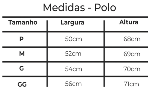 Polo Pima Cannel Preta