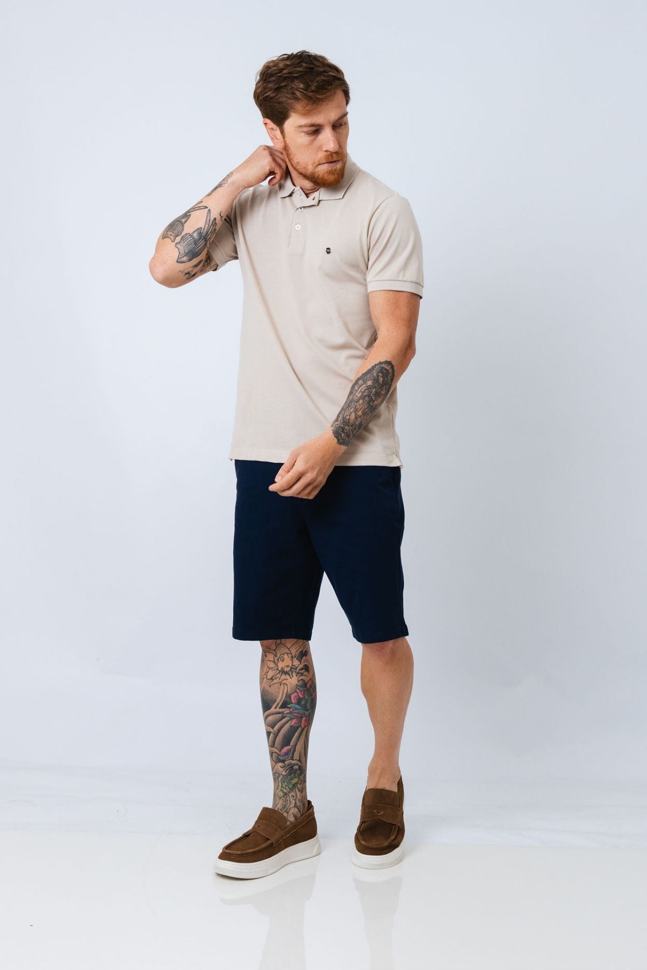 Polo Piquet Areia Goham
