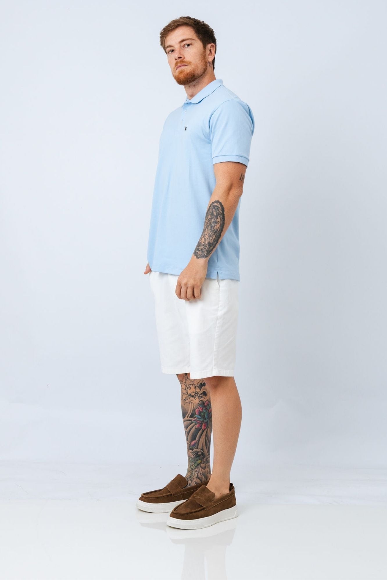 Polo Piquet Azul Infinity Goham
