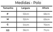 Polo Premium Rarew Preta com Vermelho