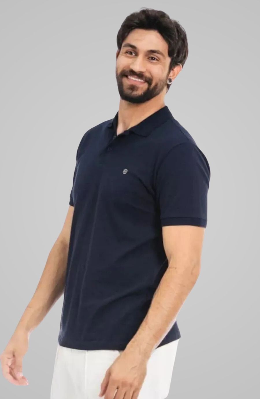 Polo Azul Marinho Lhotse