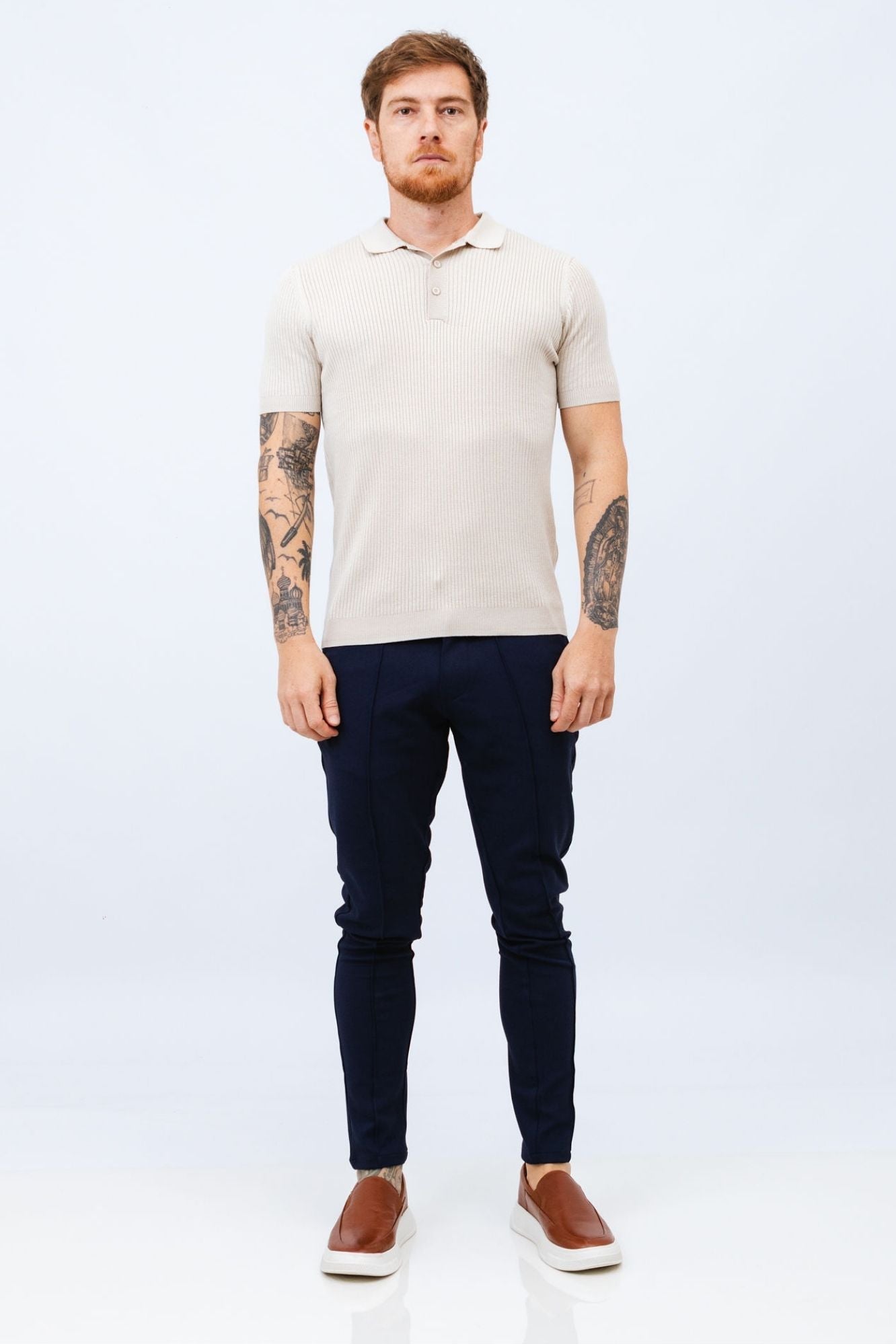Polo Tricot Off White Sardenha