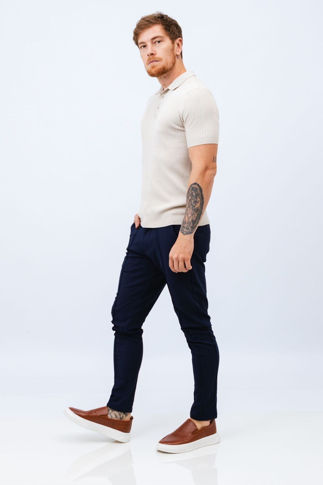 Polo Tricot Off White Sardenha