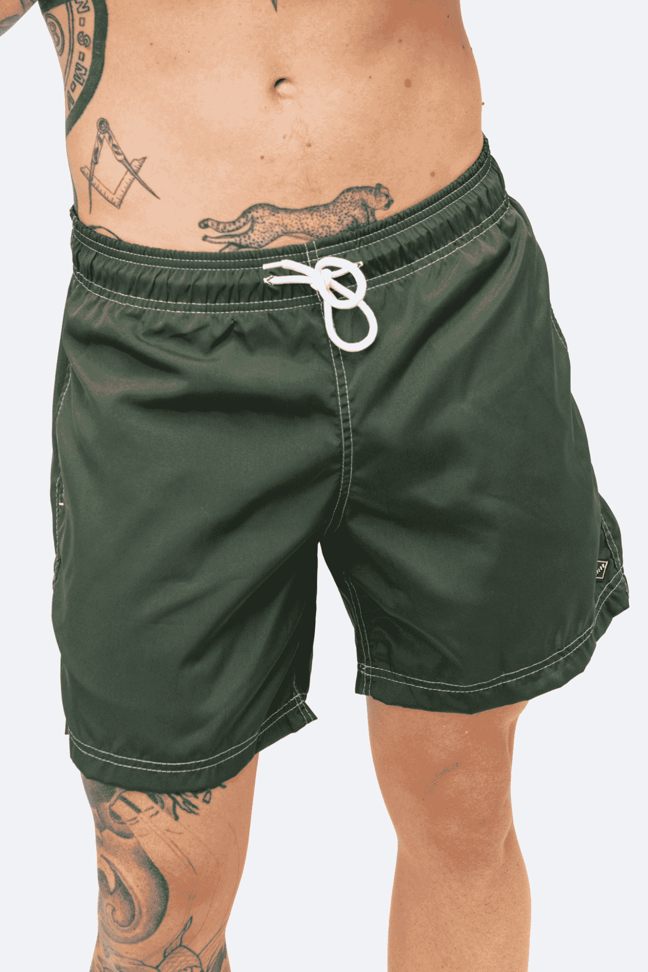Shorts Basic Summer Verde Bandeira