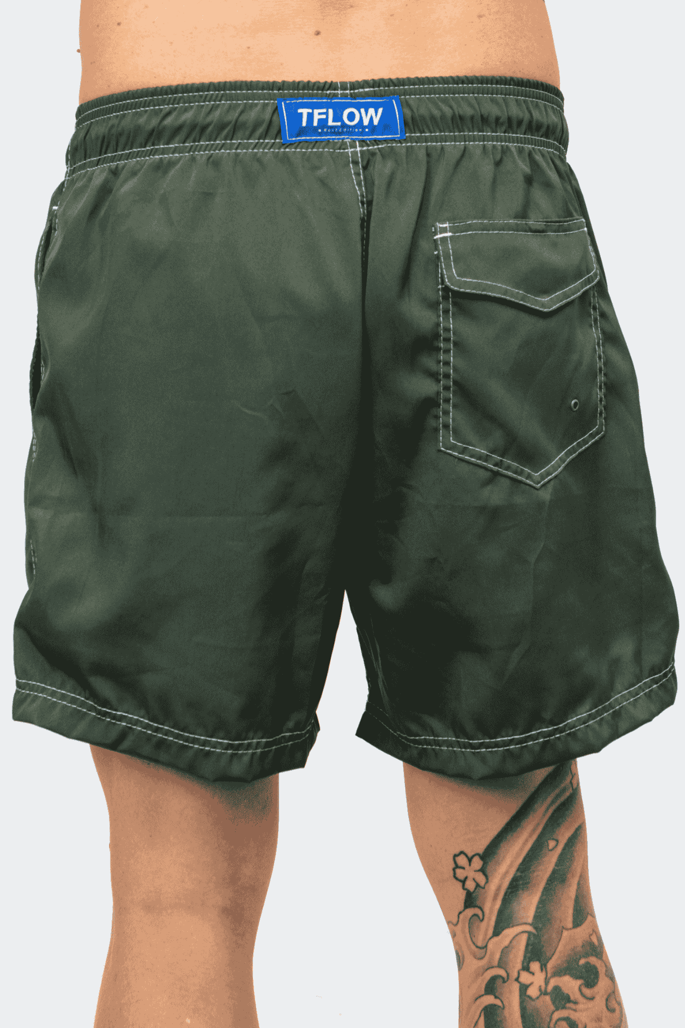 Shorts Basic Summer Verde Bandeira